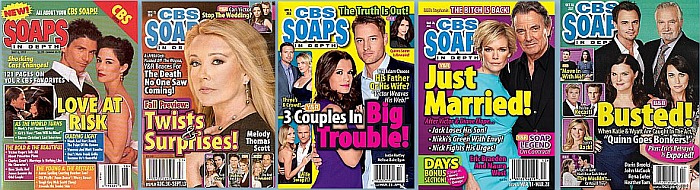 Back issues of CBS Soaps In Depth magazine from 1997 thru 2020