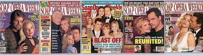 Back issues of Soap Opera Weekly from 1989 thru 2012