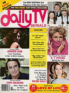 Daily TV Serials November 1976