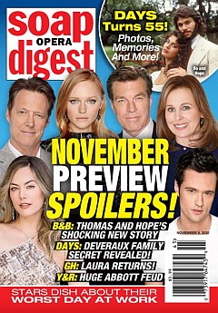 Soap Opera Digest November 9, 2020