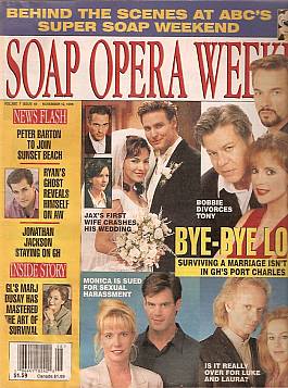 Soap Opera Weekly November 12, 1996