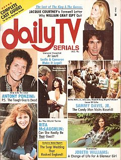 Daily TV Serials December 1975