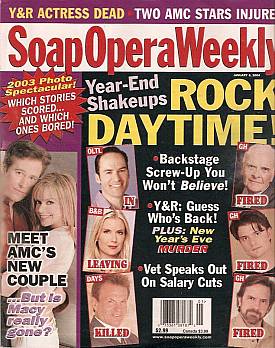 Soap Opera Weekly January 6, 2004