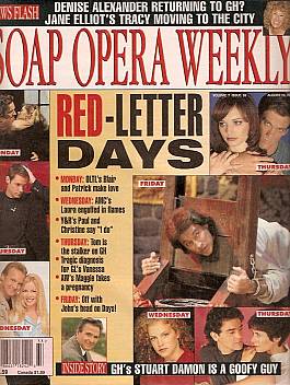 Soap Opera Weekly August 13, 1996