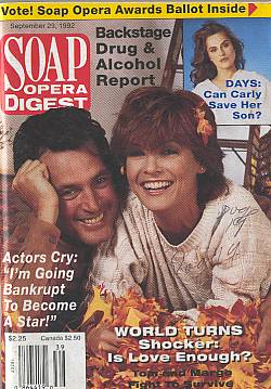 Soap Opera Digest September 29, 1992