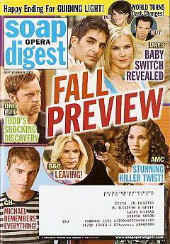 Soap Opera Digest September 8, 2009