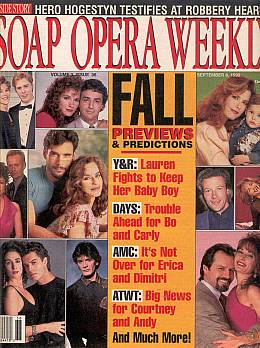 Soap Opera Weekly September 8, 1992
