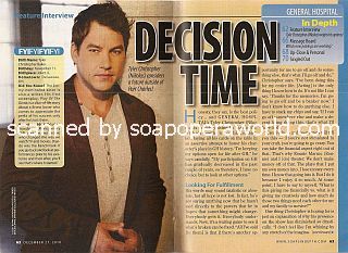 Interview with Tyler Christopher (Nikolas on General Hospital)
