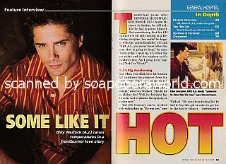Interview with Billy Warlock (A.J. Quartermaine on the soap opera, General Hospital)