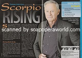 Interview with Tristan Rogers (Robert Scorpio on General Hospital)