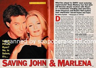 Cover Story with Drake Hogestyn and Deidre Hall of Days Of Our Lives