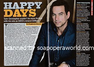 Interview with Tyler Christopher (Stefan O. DiMera on Days Of Our Lives)