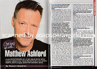 Catching Up 
With...Matthew Ashford (Matthew played Jack Deveraux on Days Of Our Lives for many years)