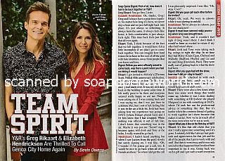 Interview with Greg Rikaart and Elizabeth Hendrickson (Kevin and Chloe on The Young and The Restless)