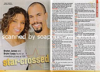 Interview with Brytni Sarpy & Bryton James (Elena and Devon on The Young and The Restless)