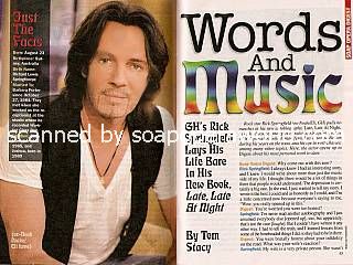 Interview with Rick Springfield (ex-Noah Drake on General Hospital)