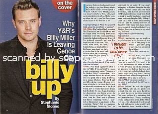 Interview with Billy Miller (Billy Abbott on The Young & The Restless)