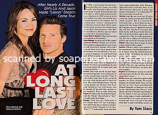Interview with Steve Burton and Rebecca Herbst (Jason and Liz on General Hospital)