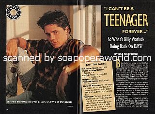 Interview with Billy Warlock of Days Of Our Lives