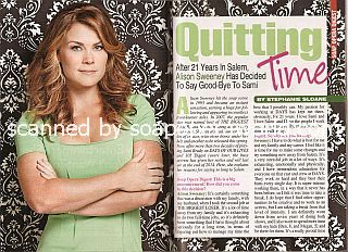 Interview with Alison Sweeney (Sami Brady on Days Of Our Lives)