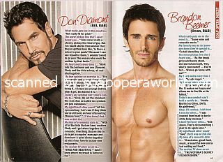 Man, Oh, Man!  Soaps' Sexiest Men featuring Don Diamont & Brandon Beemer </b>(Bill & Owen on The Bold & The Beautiful)