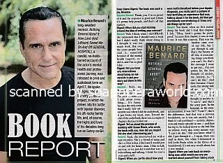 Interview with Maurice Benard of General Hospital (Nothing General About It:  How Love (And Lithium) Saved Me On And Off General Hospital)