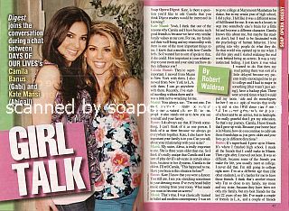 Interview with Days Of Our Lives co-stars, Camila Banus & Kate Mansi (Gabi and Abigail on the NBC soap opera, Days Of Our Lives)