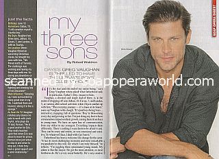 Interview with Greg Vaughan (Eric Brady on Days Of Our Lives)