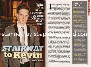 Interview with Greg Rikaart (Kevin Fisher on the soap opera, The Young & The Restless)