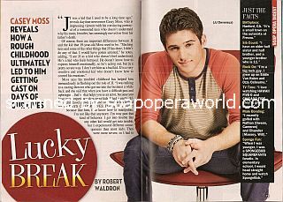 Interview with Casey Moss (JJ Deveraux on the soap opera, Days Of Our Lives)