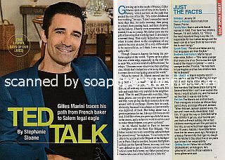 Interview with Gilles Marini (Ted Laurent on Days Of Our Lives)