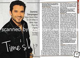 Exit Interview with Dominic Zamprogna (Dante on General Hospital)