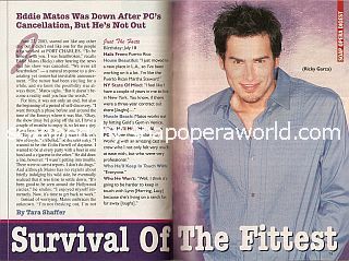 Interview with Eddie Matos (Ricky Garza on the soap opera, Port Charles)