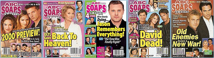 Back Issues of ABC Soaps In Depth magazine from 1997 thru 2020