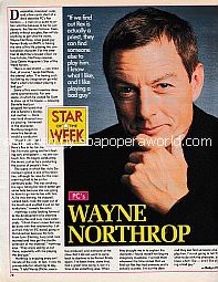 Star Of The Week:  Wayne Northrop (Rex Stanton on the soap opera, Port Charles)