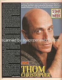 Star Of The Week - Thom Christopher (Carlo Hesser on One Life To Live)
