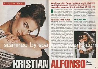 Interview with Kristian Alfonso of Days Of Our Lives