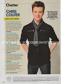 One Last Thing with Chris Colfer of Glee
