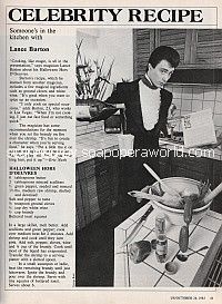 Celebrity Recipe with magician, Lance Burton