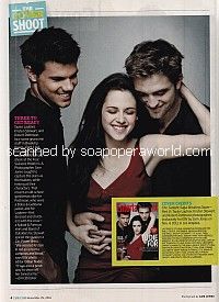 At The Cover Shoot with Taylor Lautner, Kristen Stewart & Robert Pattinson