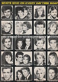 1987 Who's Who In Daytime TV Rear Cover