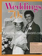 Weddings Of The '70s featuring Deidre Hall & Jed Allan of Days Of Our Lives