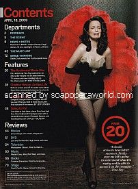 Contents Page featuring Tina Fey