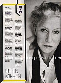 Interview with actress, Helen Mirren