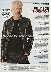 One Last Thing with actor, Billy Bob Thornton