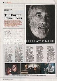 Tim Burton Remembers Christopher Lee