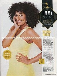 Emmy Insider with actress, Tracee Ellis Ross of black-ish