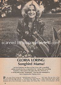 Interview with Gloria Loring (Liz Courtney on Days Of Our Lives)