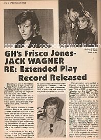 Jack Wagner RE:  Extended Play Record Released