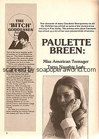 Interview with Paulette Breen (Claudette Montgomery on All My Children)